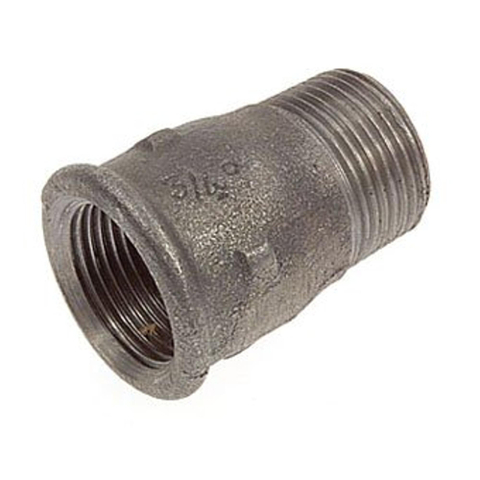 Nefit Ind Nr529A soknippel met binnen en buitendraad 1/2 zwart 3012085