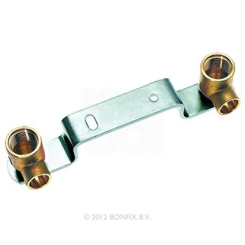 Bonfix messing montagebeugel 2x12mmx3/8 bi 120mm kiwa 3017468