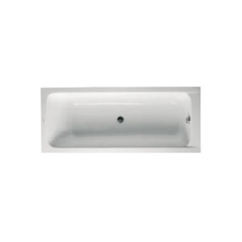 Duravit D-code Kunststof bad acryl rechthoekig - 170x75x40cm - zonder poten (afvoer in het midden) - glans wit 0297514