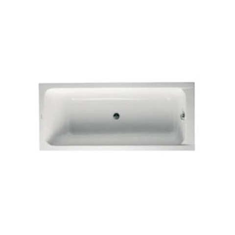 Duravit D-code Kunststof bad acryl rechthoekig - 170x75x40cm - zonder poten (afvoer in het midden) - glans wit 0297514
