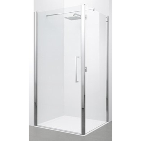 Novellini Young 2.0 F1 paroi latérale 89/91x200cm avec profil chromé mat et verre transparent 0335686