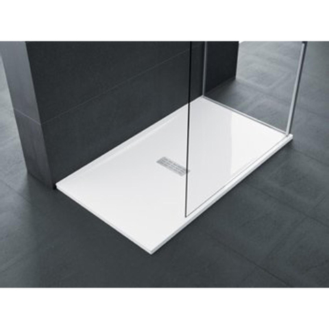 Novellini Ultra flat receveur de douche acrylique rectangulaire avec antidérapant 120x90x3.5cm avec siphon blanc 0336011