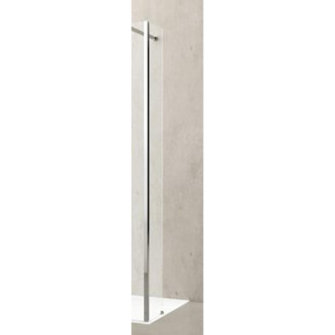 Novellini Kuadra paroi latérale hl 40x200cm pour douche à l'italienne h profil chromé avec verre transparent 0336367