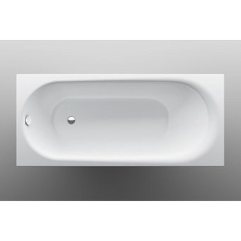 Bette Comodo Baignoire à encastrer tôle d'acier épaisse rectangulaire 180x80x45cm sans pieds blanc 0343036