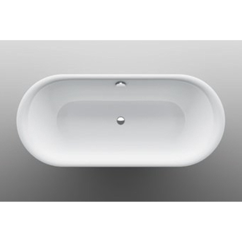 Bette Lux Oval baignoire encastrée double en acier émaillé à paroi épaisse ovale 190x90x45cm sans pieds blanc 0343040