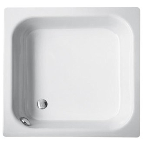 Bette Receveur de douche profond tôle d"acier 90x75x28cm rectangulaire blanc 0372046