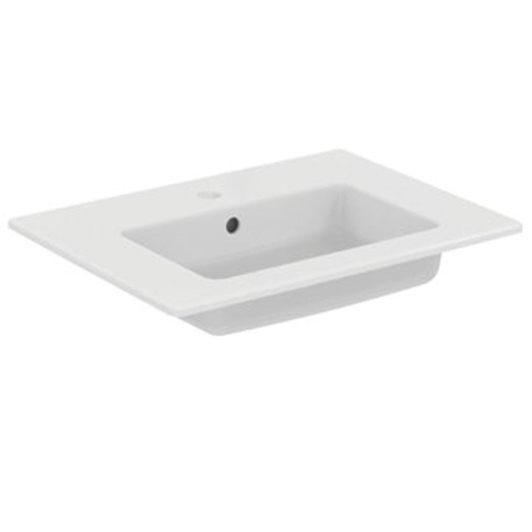 Ideal Standard Tiempo Lavabo pour meuble 14x61x45cm avec 1 trou de robinet Rectangulaire Céramique blanc SW119957