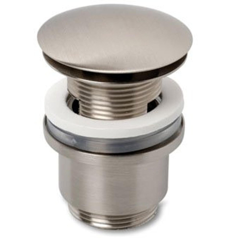 Plieger design afvoerplug vlak met overloop 5/4 pop up inox 4058028