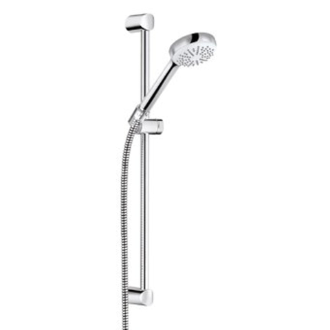 Kludi Logo barre de douche avec douchette 1S 60cm avec flexible de douche 160cm chrome 0413167