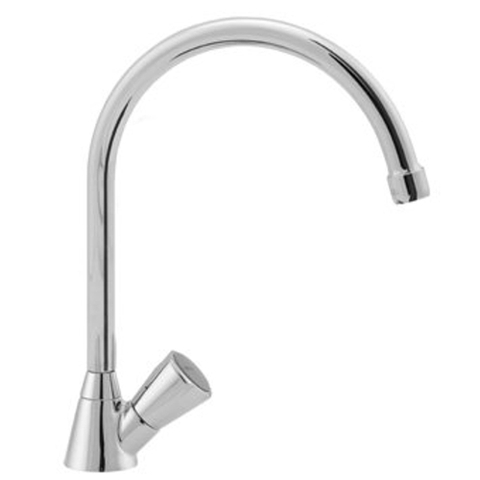 Venlo Nimbus II Messing Eco toiletkraan met hoge draaibare uitloop en perlator chroom 0420807