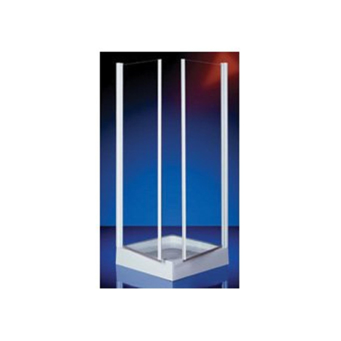 Plieger Royal paroi de douche d'angle à entrée en coin 2 parties verre 6mm 90x90x185cm chrome 4283024