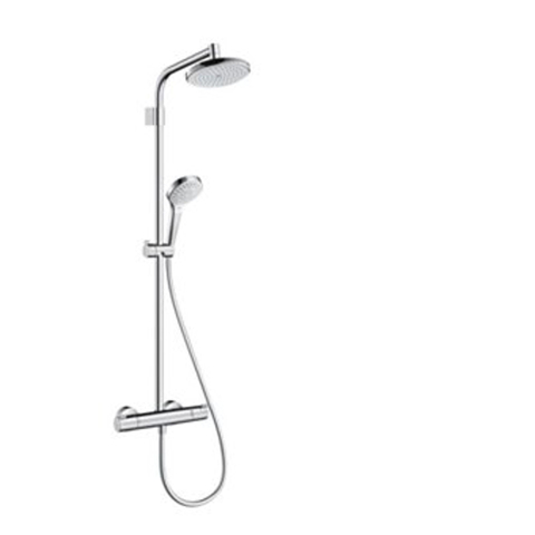 Hansgrohe Croma 220 Vario Top - doucheset - Ecostat - 1001 - thermostatisch - hoofddouche 22cm - handdouche s multi -chroom - hoogglans chroom SW300090