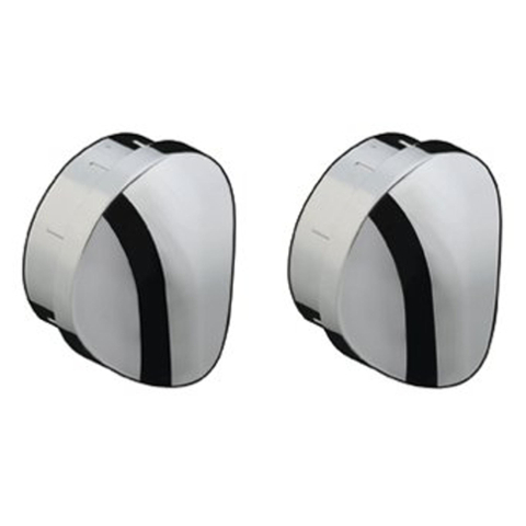 Hansgrohe Unica C Divers afdekkapje transparant - 2 stuks - chroom GA29590