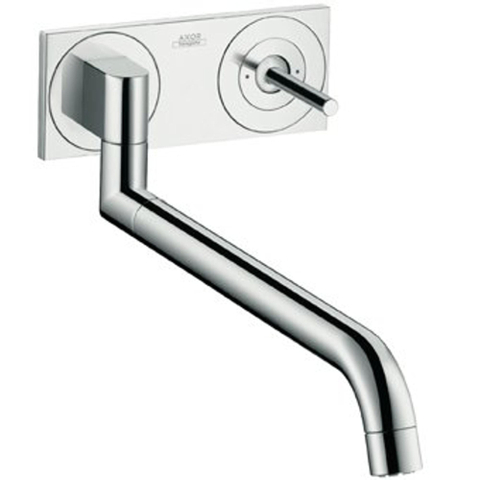 AXOR Uno 2 élément de finition pour robinet de cuisine encastré avec bec pivotant chrome 0451338