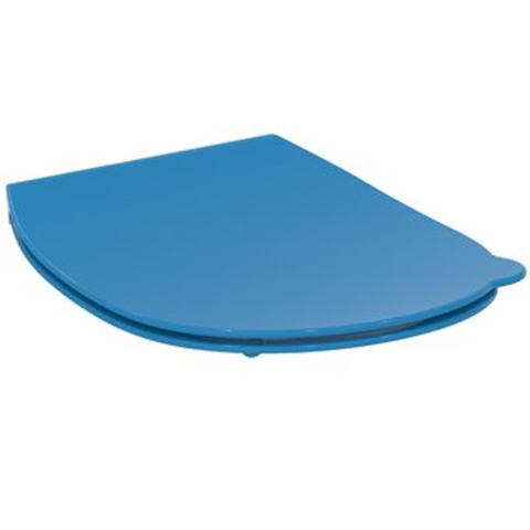 Ideal Standard Contour 21 abattant de WC avec couvercle pour cuvette de WC enfant au sol + cuvette de WC enfant suspendue 7 11 ans bleu 0467094