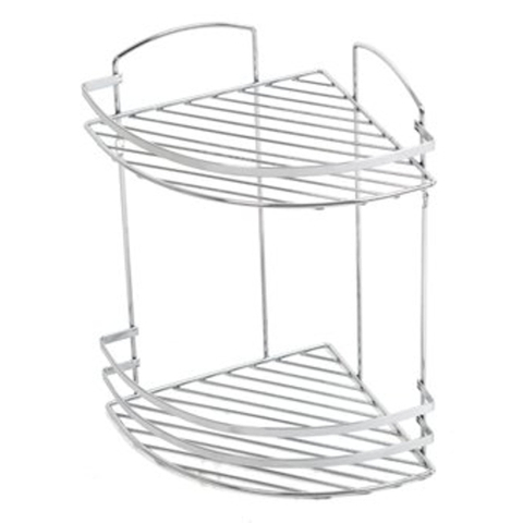 Plieger Solid étagère d'angle 2 niveaux modèle fil chromé SW104939