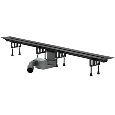 Viega Advantix Vario caniveau de douche élément de base 120 à 30cm raccourcissable look inox 0500111