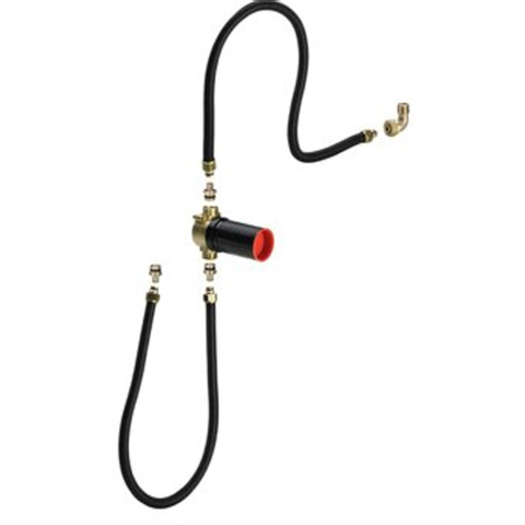Viega Multiplex Trio Raccordement complet avec tuyaux et bouton obturable à encastrer 0500992