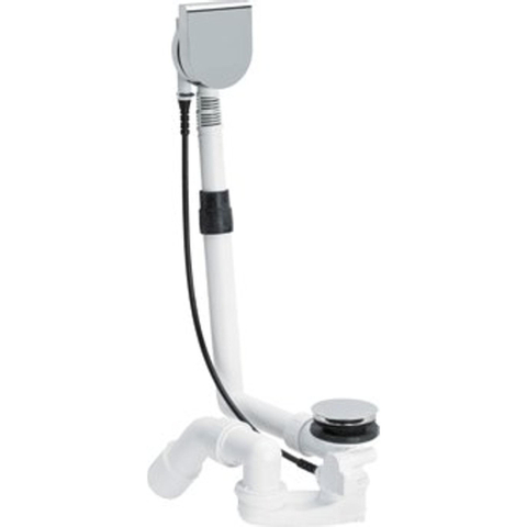 Viega Multiplex Multiplex Visign M9 vidage de baignoire et combiné trop-plein 40/50x725mm avec niveau d'eau plus 5cm chrome SW31431