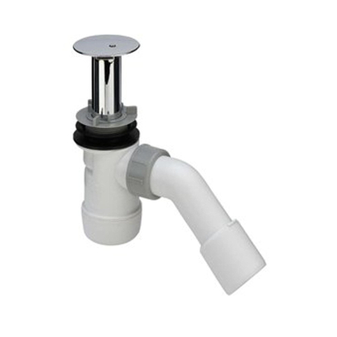 Viega Duoplex bonde de receveur de douche complète avec tube de trop-plein extensible pour receveur de douche avec trou 52mm chrome 0510521