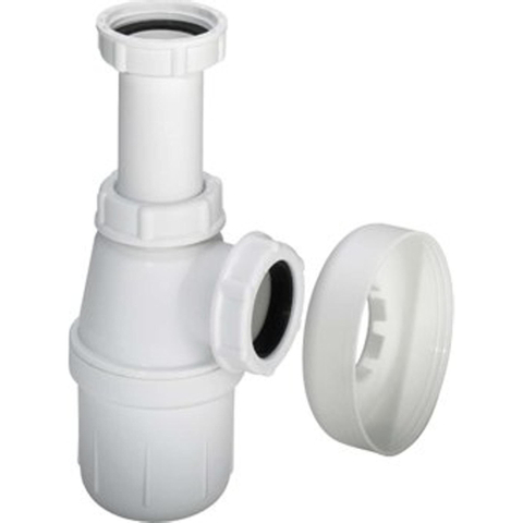 Viega siphon à gobelet en plastique sans tuyau mural 5/4 avec rosace 0520942