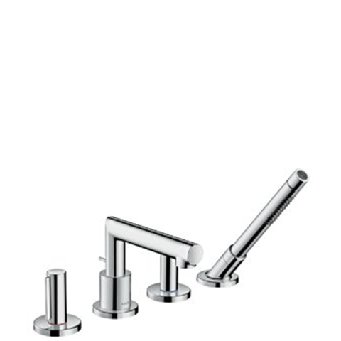 Axor Uno 3 4-gats badrandcombinatie met zero greep chroom SW99719