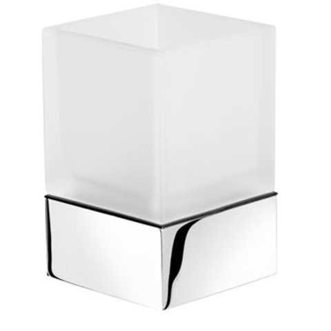 Geesa Modern Art Porte-gobelet avec verre Chrome 0650141