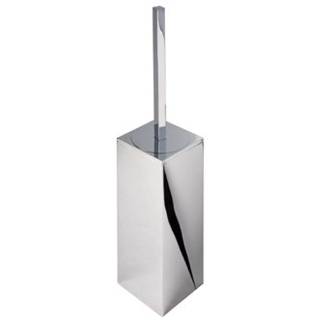 Geesa Modern Art Brosse de WC avec support Chrome (tête de brosse blanche) 0650151