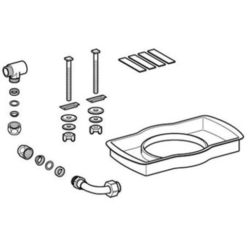 Geberit AquaClean wateraansluitset - 4000 standaard 0700327