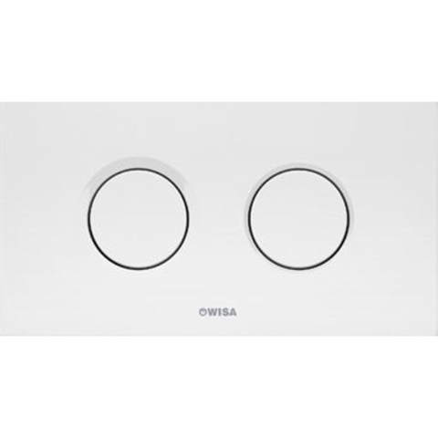 Wisa Juno plaque de commande plastique pneumatique 208x111mm avec double chasse pour élément WC XT chromé brillant 0701588