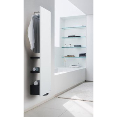 Vasco Niva Bath Accessoire de radiateur 3 planches et 1 porte-vêtement H=182cm Blanc à relief (S600) SW208670