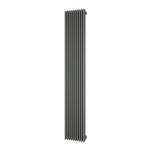 Plieger Antika Retto designradiator verticaal middenaansluiting 1800x295mm 994W parelgrijs (pearl grey) 7253230