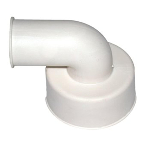 De Beer haakse closetsok - 28x32mm - Type 90 watt - wit GA76603