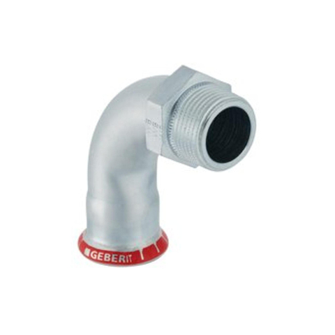 Mapress geberit coude de transition 90° zingué 22 mm 3/4 buidr 7465800