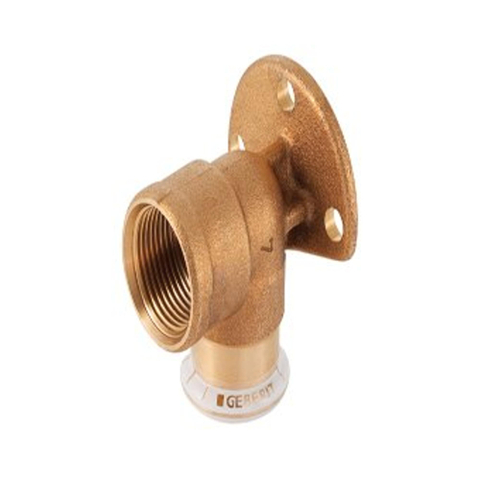 Geberit Mapress koper muurplaat - 90 graden binnendraad - 15mm x1/2"bi kort - koper 7467805