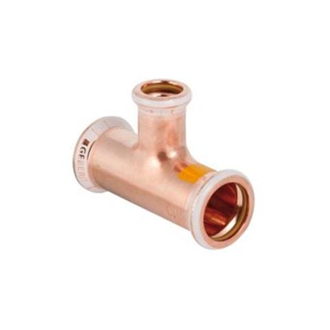 Geberit Mapress T stuk verlopend koper gas - 28 - 22 - 28mm - koper 7469848