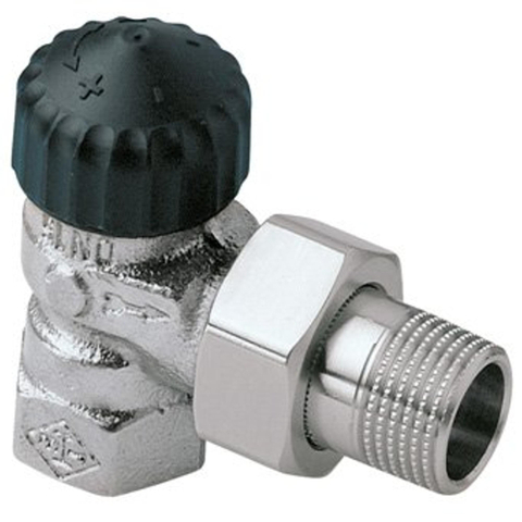 Heimeier robinet thermostatique de radiateur 3/8 à angle droit acier inoxydable 1,25 avec h 7500890