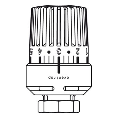Oventrop tête thermostatique Uni LH M30x1.5 sans position zéro blanche 7503156