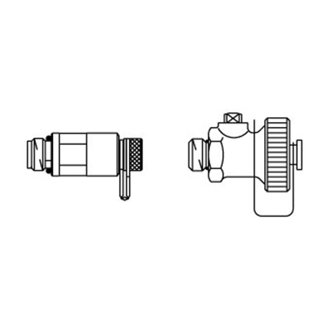 Oventrop meetnippels + afsluiter 1/4" 7505074
