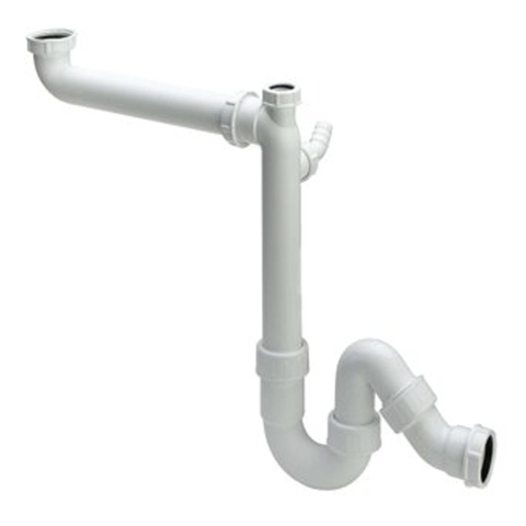Viega hostaleen siphon universel avec raccordement pour machine à laver avec raccord à serrage 6/4 x 40 mm gain de place 7541182