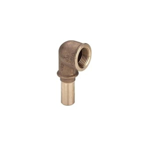 Viega Sanpress Insteekknie SC 90° 15x1/2 brons 7541338