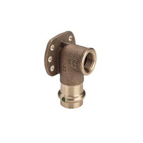 Viega Sanpress Muurplaat SC binnendraad 22x1/2 brons 7541564