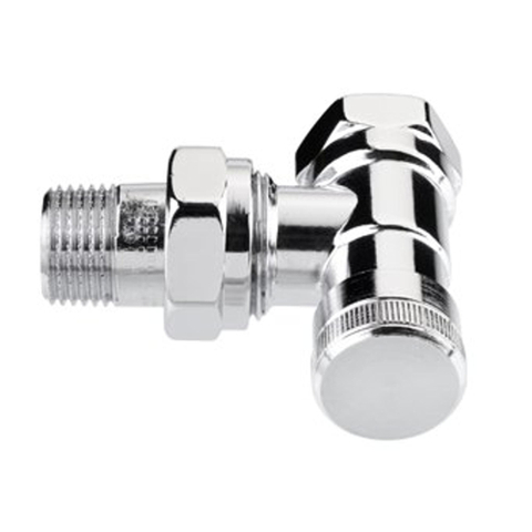 Danfoss RLV C Voetventiel aftapbaar 1/2 bi bu haaks chroom 7570075