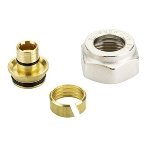 Danfoss Klemfittingset voor RLV 3/4"x14 mm 7570708
