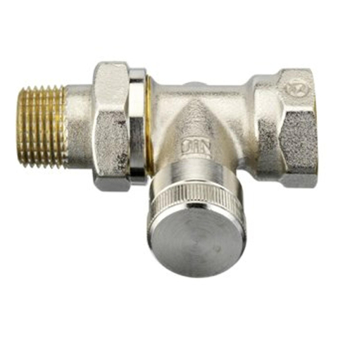 Danfoss robinet de pied droit 1/2\ - Kvs = 2,50 m3/h - RLV15 m. Possibilité de remplissage et de vidange 7572336