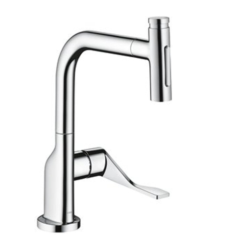 Hansgrohe AXOR Citterio 1-gats keukenkraan m. uittrekbare handdouche m. 110°/150° draaibare uitloop RVS SW241692