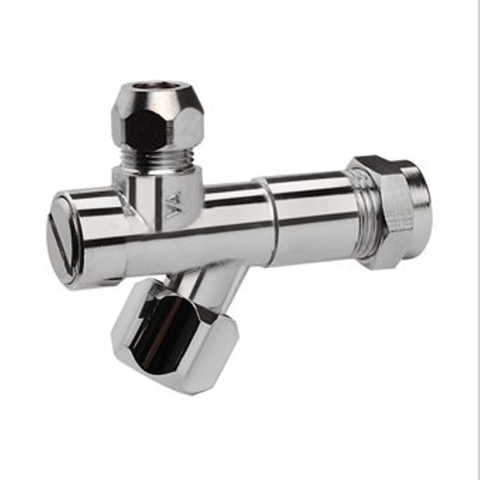 Raminex robinet d'arrêt d'angle avec filtre 1/2 x10mm raccord à compression pour lavabo bidet et réservoir de WC 7972035