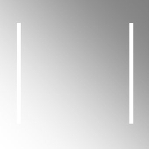 Plieger miroir – carré – 80 x 80 cm – vertical – LED directe 0800256