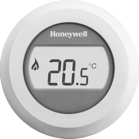 Honeywell thermostat d'ambiance rond avec affichage lumineux 24v rond on/off blanc t87g2014 e SW28452