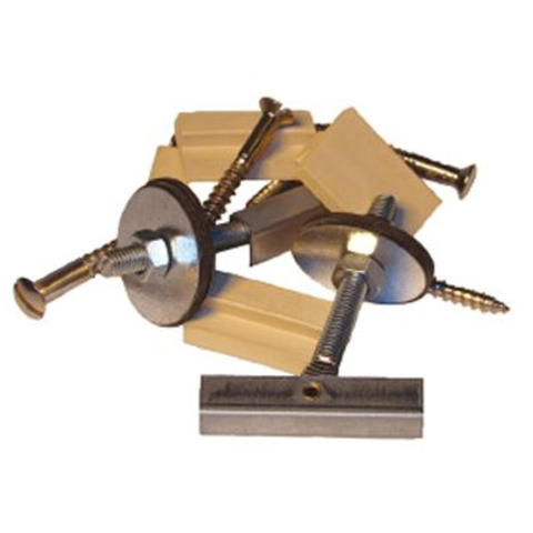 De Beer set schroeven, rubbers en boutjes voor wastafelconsoles 0830496